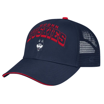 Men's Colosseum Navy UConn Huskies Wyatt Primary Team Trucker Adjustable Hat