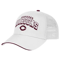 Men's Colosseum White UChicago Maroons Wyatt Adjustable Hat