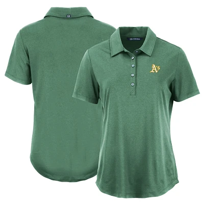 Women's Cutter & Buck Hunter Green Athletics Coastline Epic Comfort Eco Recycled Polo