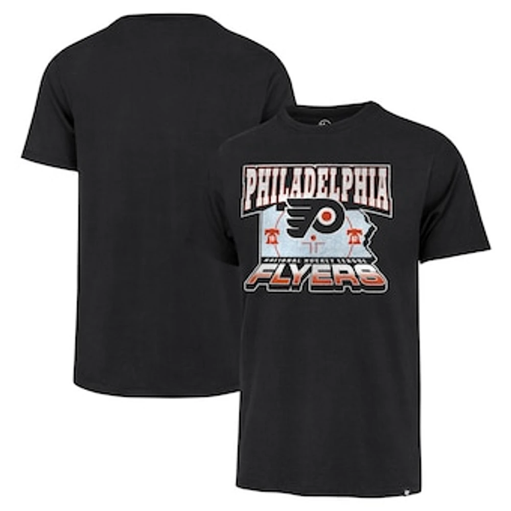 Men's '47 Black Philadelphia Flyers Regional Localized Franklin T-Shirt