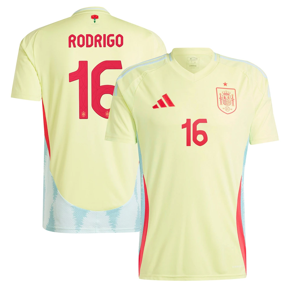 Men's adidas Rodrigo Yellow Spain National Team 2024 Away Replica Jersey