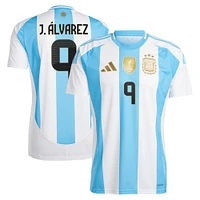 Men's adidas Julián Álvarez White Argentina National Team 2024 Home Replica Jersey