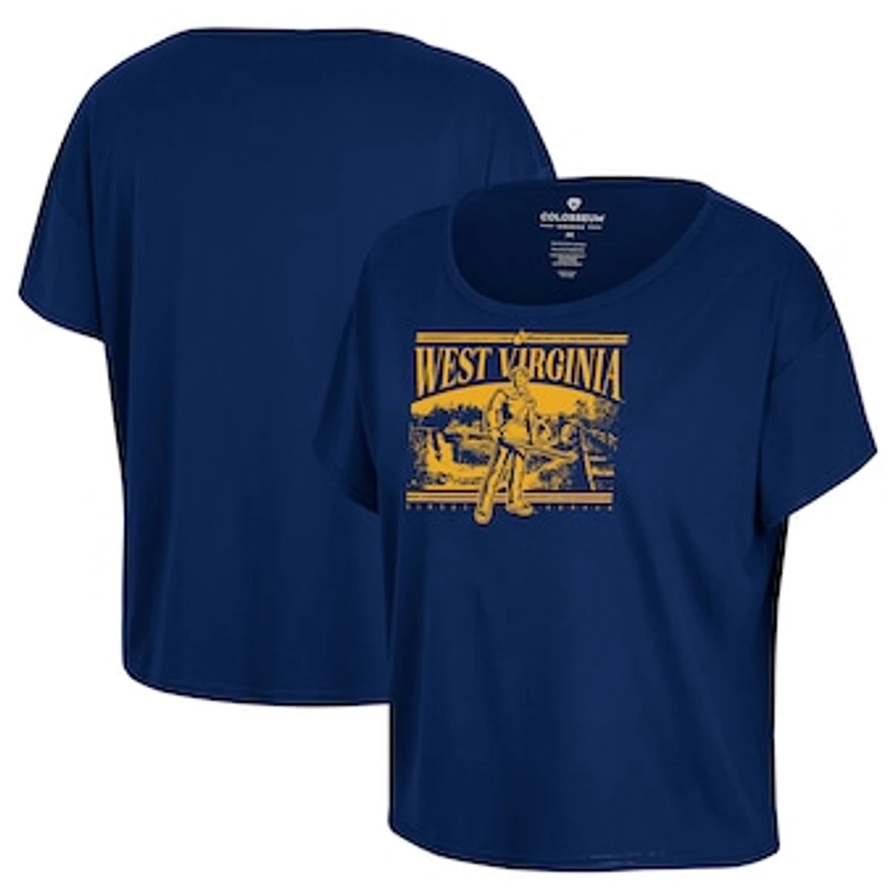 Women's Colosseum Navy West Virginia Mountaineers 2024 Fan T-Shirt