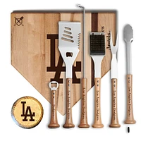 Baseball BBQ Los Angeles Dodgers MVP 17” Cutting Board & 6-Piece BBQ Tools Grill Set