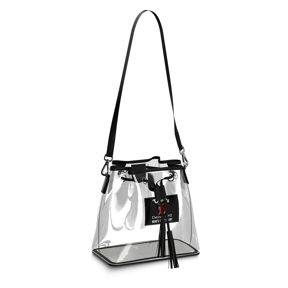 WEAR by Erin Andrews Detroit Tigers Clear Stadium Bucket Purse