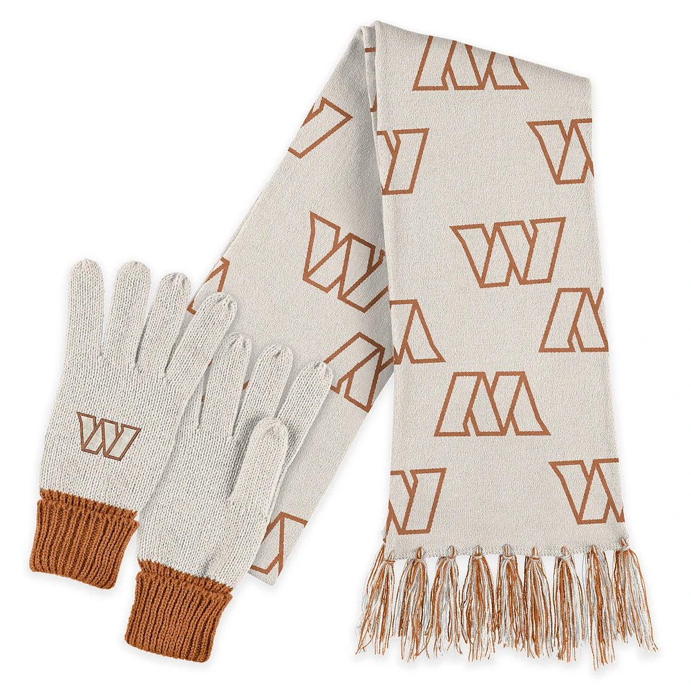 WEAR by Erin Andrews Washington Commanders Tonal Scarf and Gloves Set