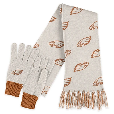 WEAR by Erin Andrews Philadelphia Eagles Tonal Scarf and Gloves Set