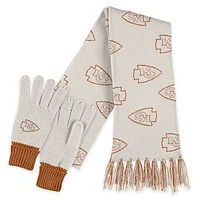 WEAR by Erin Andrews Kansas City Chiefs Tonal Scarf and Gloves Set