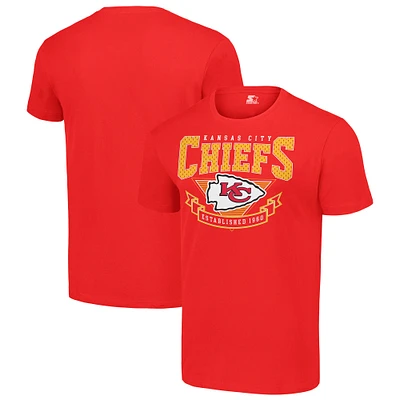 Men's Starter Red Kansas City Chiefs 80s Inspired Team Logo T-Shirt