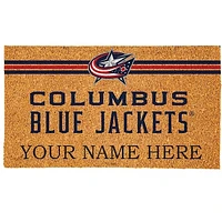 Columbus Blue Jackets 18" x 30" Personalized Coir Doormat