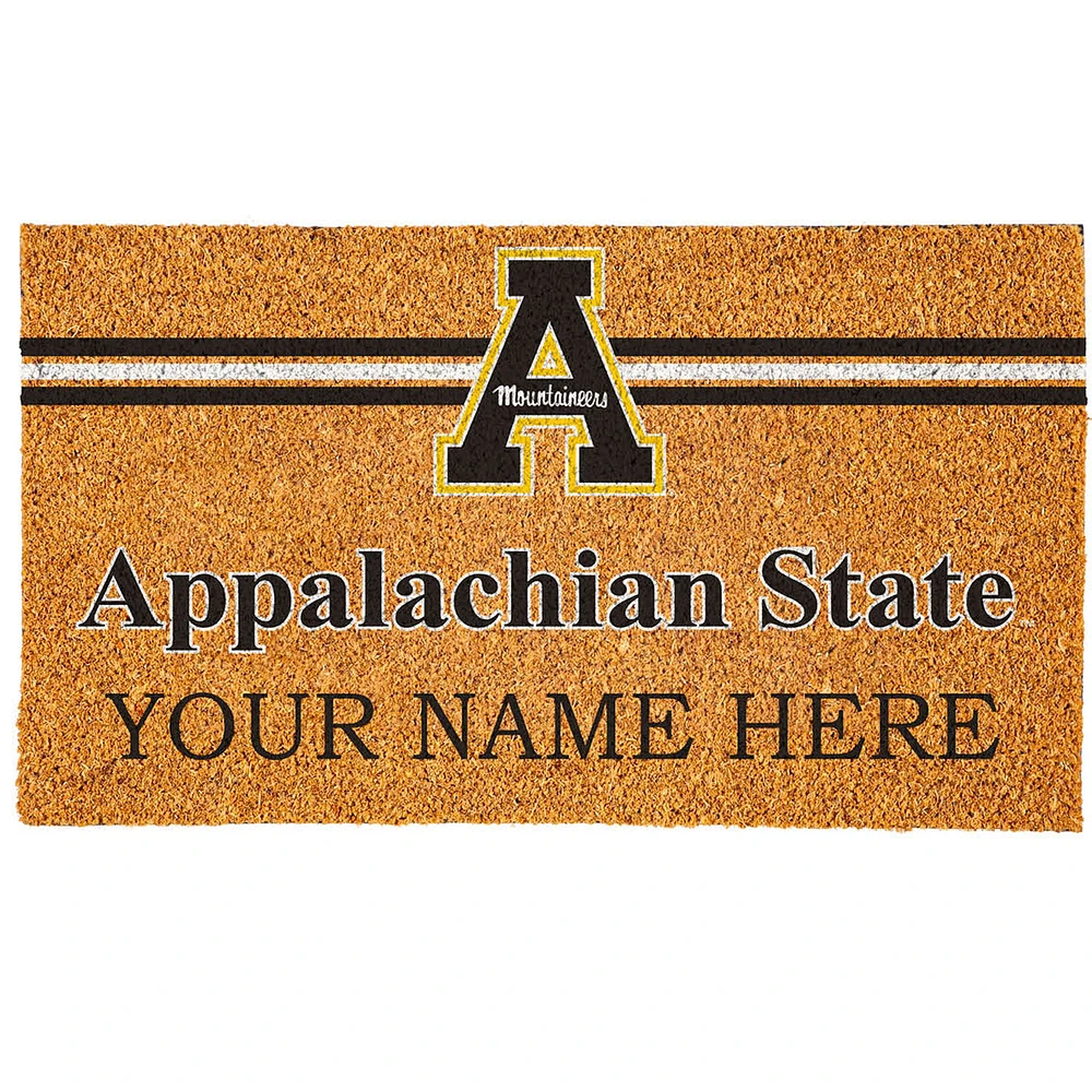 Appalachian State Mountaineers 18" x 30" Personalized Coir Doormat
