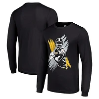Men's Starter Pittsburgh Steelers Player X Logo Graphic Long Sleeve T-Shirt