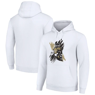 Men's Starter White New Orleans Saints Player X Fleece Pullover Hoodie
