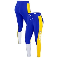 Women's WEAR by Erin Andrews Royal/Gold Los Angeles Rams Color-Block Leggings