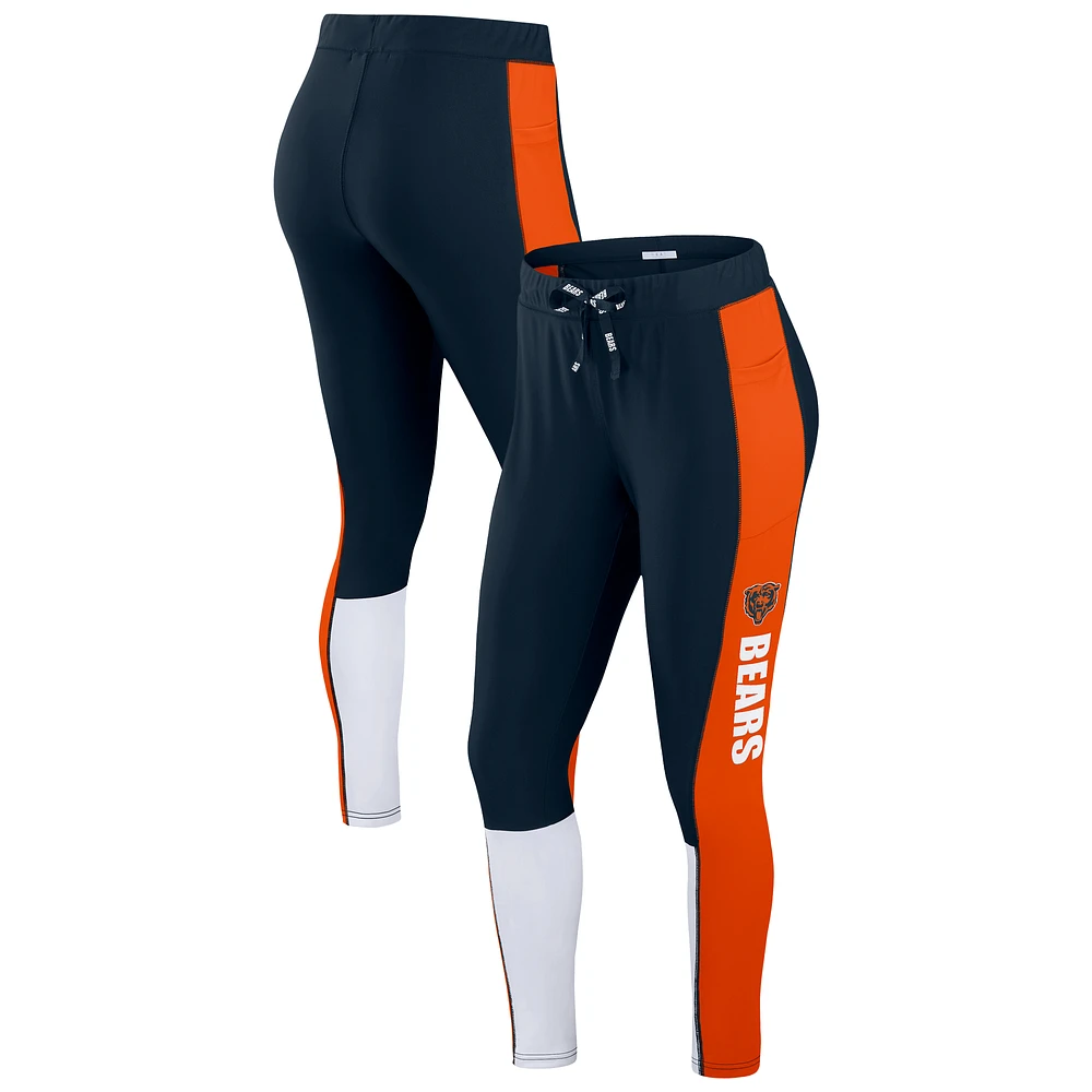 Women's WEAR by Erin Andrews Navy Chicago Bears Color Block Leggings