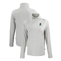 Women's Cutter & Buck Gray Dayton Dragons Coastline Epic Comfort Eco Recycled Funnel Neck Raglan Pullover Top