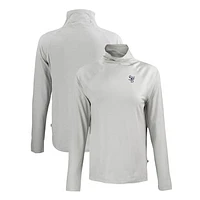 Women's Cutter & Buck Gray Scranton Wilkes-Barre RailRiders Coastline Epic Comfort Eco Recycled Funnel Neck Raglan Pullover Top