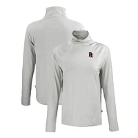 Women's Cutter & Buck Gray Round Rock Express Coastline Epic Comfort Eco Recycled Funnel Neck Raglan Pullover Top
