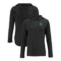 Women's Cutter & Buck Black Dayton Dragons Coastline Epic Comfort Eco Recycled Long Sleeve Hoodie T-Shirt