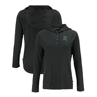 Women's Cutter & Buck Black Dayton Dragons Coastline Epic Comfort Eco Recycled Long Sleeve Hoodie T-Shirt