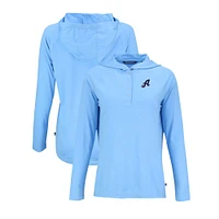 Women's Cutter & Buck Powder Blue Reno Aces Coastline Epic Comfort Eco Recycled Long Sleeve Hoodie T-Shirt