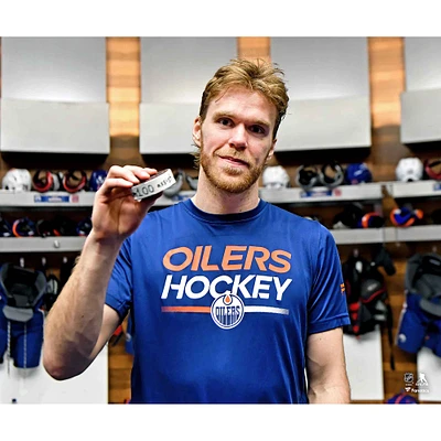 Connor McDavid Edmonton Oilers 100 Assists a Single Season Photograph
