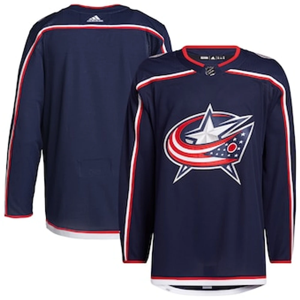 Men's adidas Navy Columbus Blue Jackets Home Authentic Primegreen Jersey