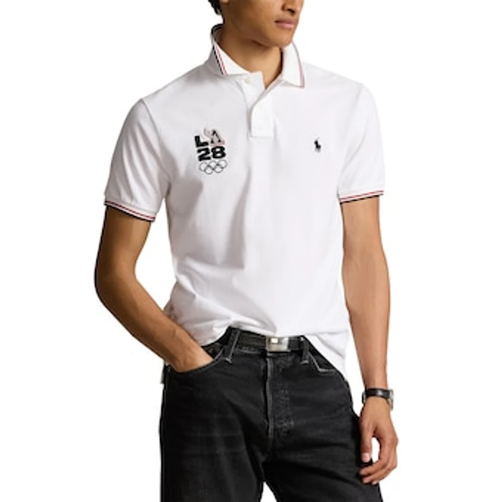 Men's Polo Ralph Lauren White LA28 Summer Olympics