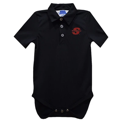Infant Vive La Fete Black Cal State Stanislaus Warriors Polo Bodysuit