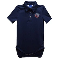 Infant Vive La Fete Navy Liberty Flames Polo Bodysuit