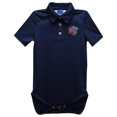 Infant Vive La Fete Navy Liberty Flames Polo Bodysuit