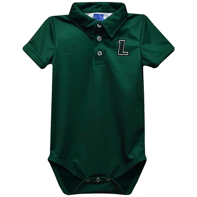 Infant Vive La Fete Green Loyola Greyhounds Polo Bodysuit