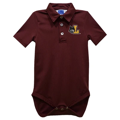 Infant Vive La Fete Maroon Loyola Chicago Ramblers Polo Bodysuit