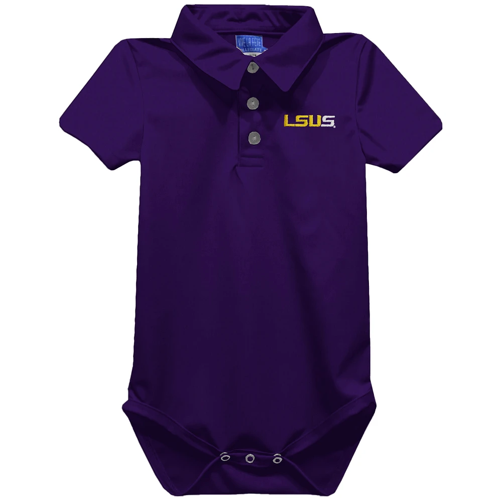 Infant Vive La Fete Purple LSU Shreveport Pilots Polo Bodysuit