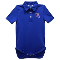 Infant Vive La Fete Royal Louisiana Tech Bulldogs Polo Bodysuit