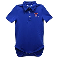 Infant Vive La Fete Royal Louisiana Tech Bulldogs Polo Bodysuit