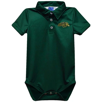Infant Vive La Fete Green NDSU Bison Polo Bodysuit