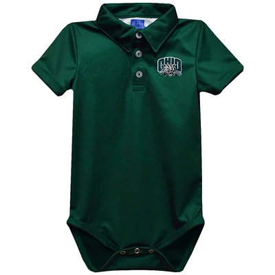 Infant Vive La Fete Green Ohio Bobcats Polo Bodysuit