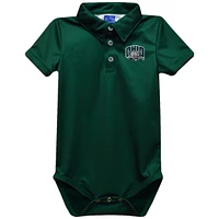 Infant Vive La Fete Green Ohio Bobcats Polo Bodysuit