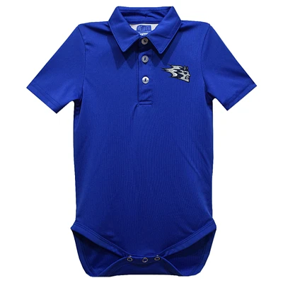 Infant Vive La Fete Blue Wisconsin Stout Blue Devils Polo Bodysuit