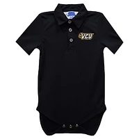 Infant Vive La Fete Black VCU Rams Polo Bodysuit