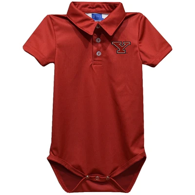 Infant Vive La Fete Red Youngstown State Penguins Polo Bodysuit