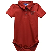 Infant Vive La Fete Red Youngstown State Penguins Polo Bodysuit
