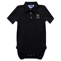 Infant Vive La Fete Black Wofford Terriers Polo Bodysuit