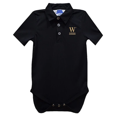 Infant Vive La Fete Black Wofford Terriers Polo Bodysuit