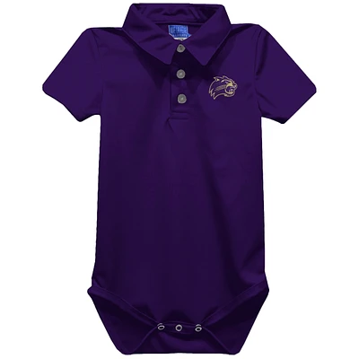 Infant Vive La Fete Purple Western Carolina Catamounts Polo Bodysuit
