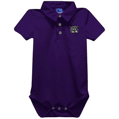 Infant Vive La Fete Purple Weber State Wildcats Polo Bodysuit