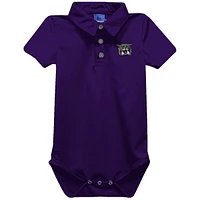 Infant Vive La Fete Purple Weber State Wildcats Polo Bodysuit