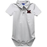 Infant Vive La Fete White Miami University RedHawks Polo Bodysuit