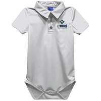 Infant Vive La Fete White UNC Wilmington Seahawks Polo Bodysuit